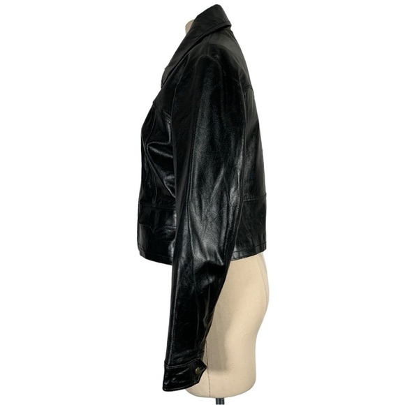 Vintage Pioneer Wear Leather Jacket Black Size Medium - Picture 3 of 14